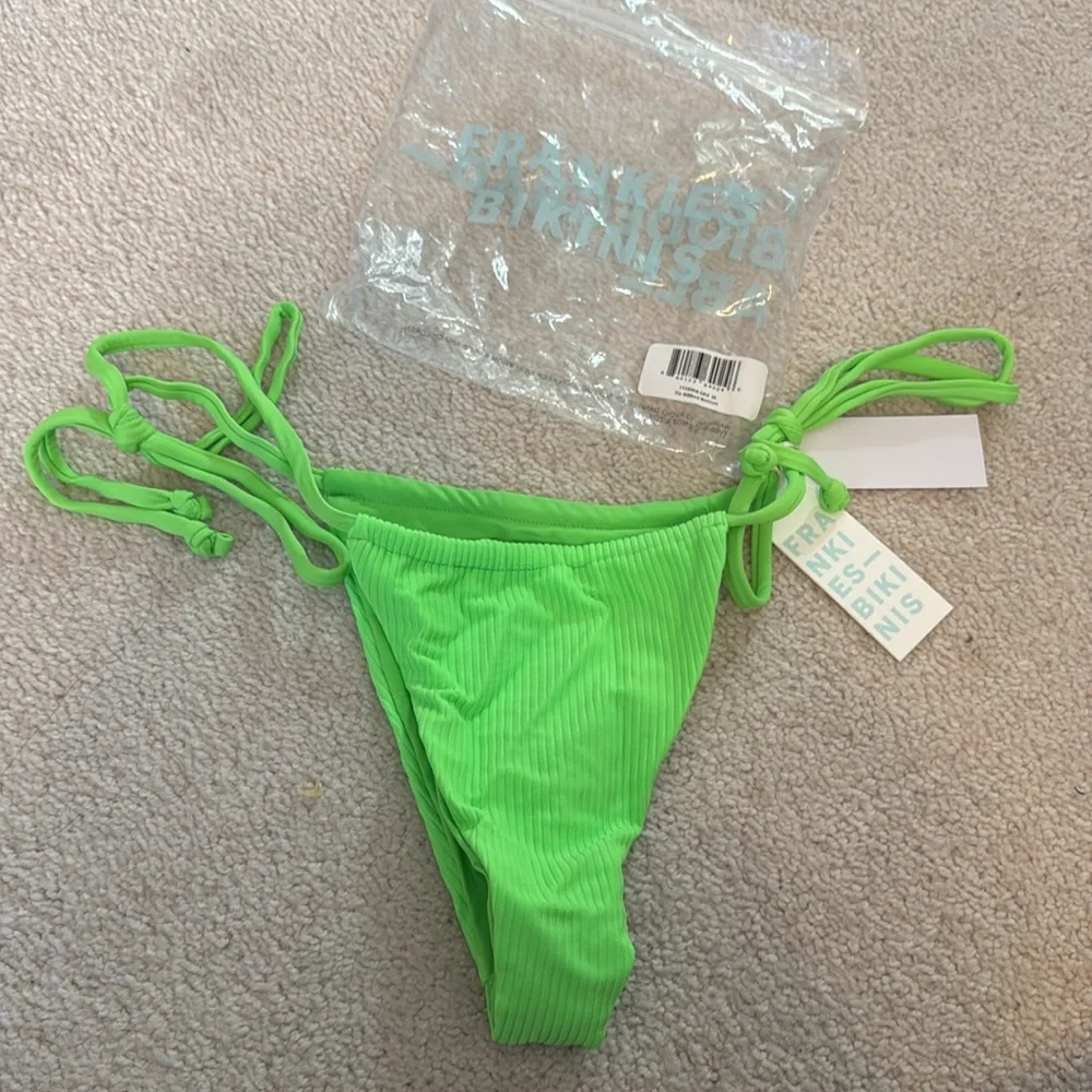 Frankie’s Bikinis green bikini set
